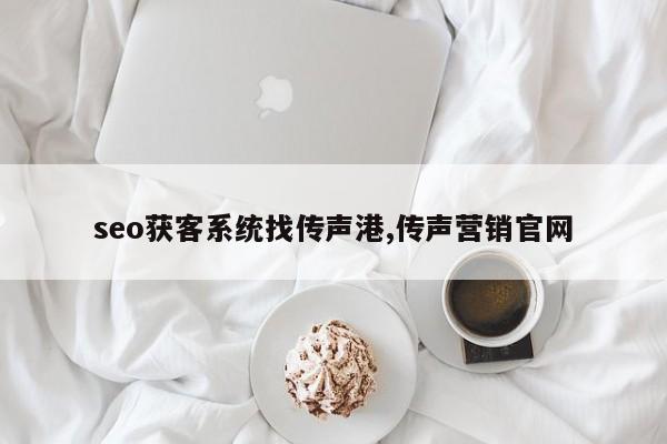 seo获客系统找传声港,传声营销官网