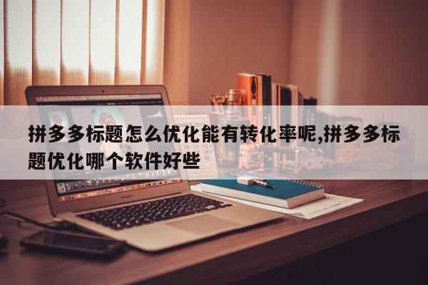 拼多多标题怎么优化能有转化率呢,拼多多标题优化哪个软件好些