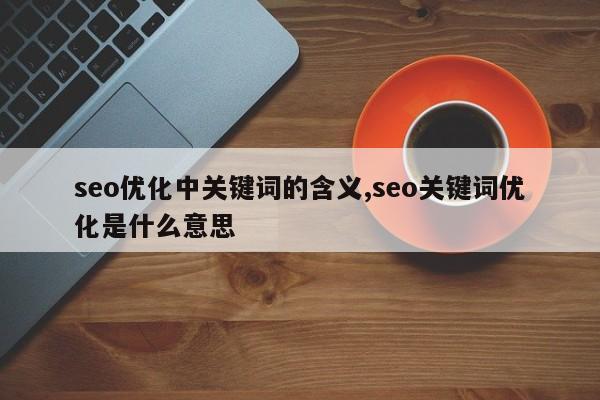 seo优化中关键词的含义,seo关键词优化是什么意思